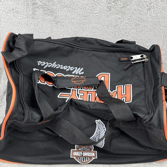 Harley-Davidson Motorcycle Winged Eagle Duffel Bag w/Adjustable Strap Grunge - Picture 5 of 10